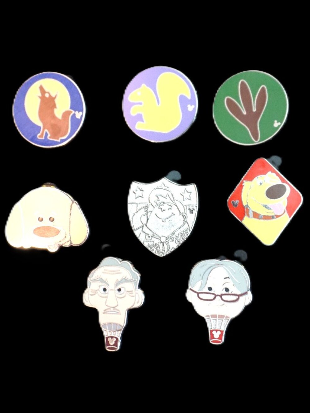 Disney Pin Trading 8 Pin Lot Featuring Characters from Disney Movie Up (028)